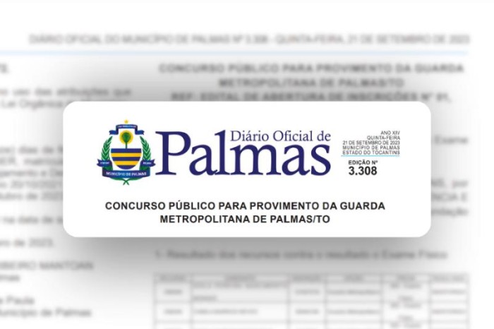 Concurso da Guarda Metropolitana de Palmas avança para 3ª etapa