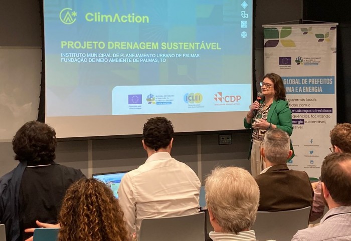 Projeto sobre drenagem sustentável do Impup é destaque no ClimaAction 23