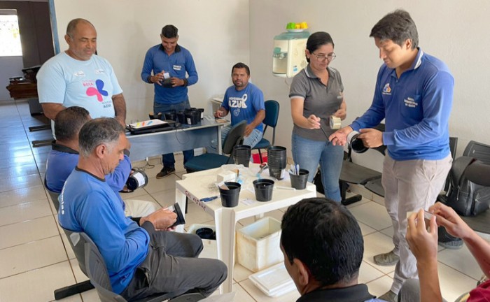 Saúde capacita agentes de endemias de Goiatins, primeira cidade a implantar novo monitoramento do mosquito aedes aegypti