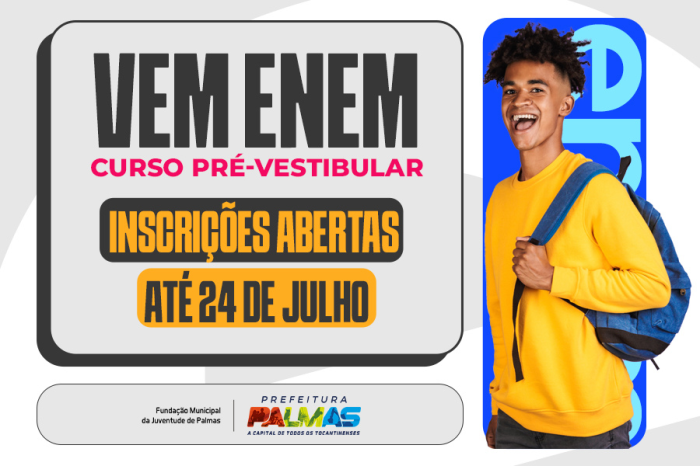 Com 700 vagas, seleção do Vem Enem 2023 abre inscrição