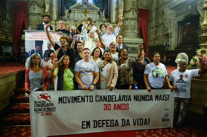 Atos no Rio de Janeiro lembram 30 anos da Chacina da Candelária